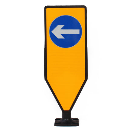 Solar Duraflex Self Righting Traffic Bollard | Multiple Options (Left (D606) / No Sticker)