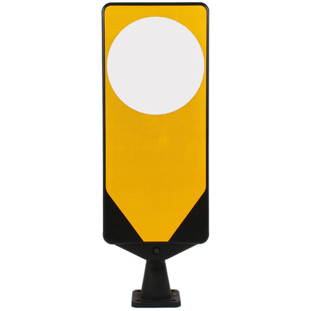 Dynaflex Self Righting Traffic Bollard | Multiple Options (Plain Face (White Circle))