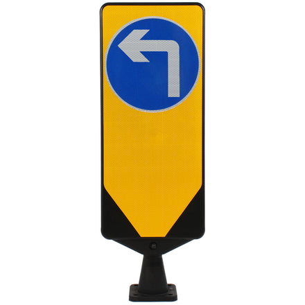 Dynaflex Self Righting Traffic Bollard | Multiple Options (Turn Left Ahead (D609))