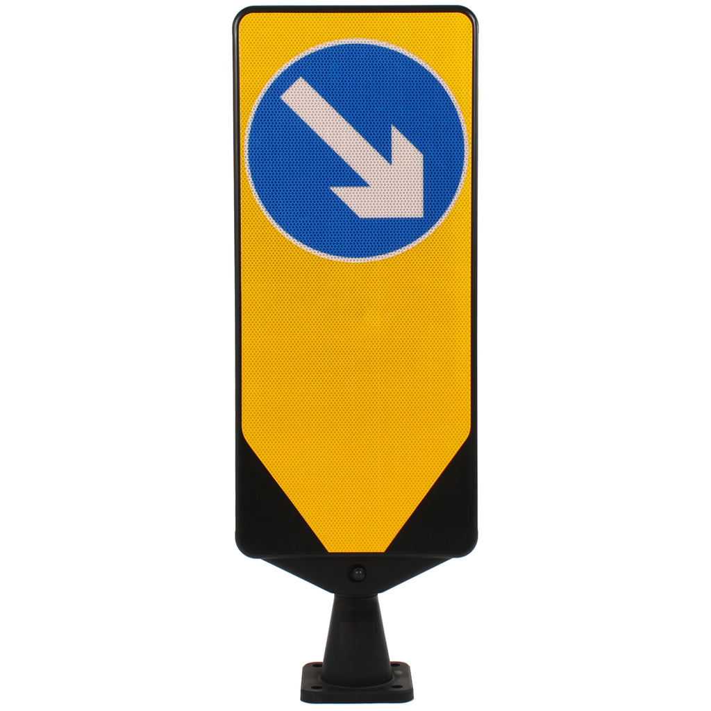 Dynaflex Self Righting Traffic Bollard | Multiple Options (Keep Right (D610))