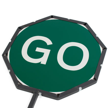 Economy Stop & Go Lollipop 'Stop Go' - Road Works Sign