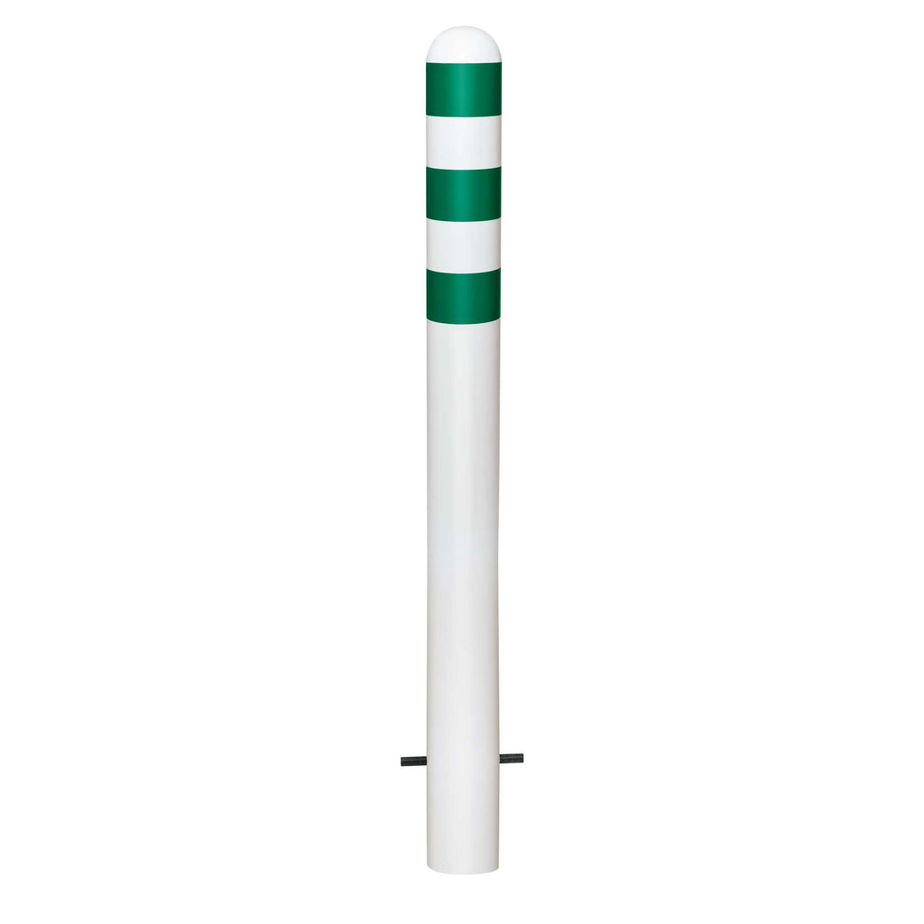 Traffic Line EV Charging Point Protection Bollard Powder Coated White