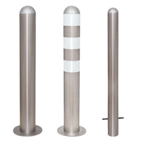 Traffic Line EV Charging Point Protection Bollard | Stainless Steel