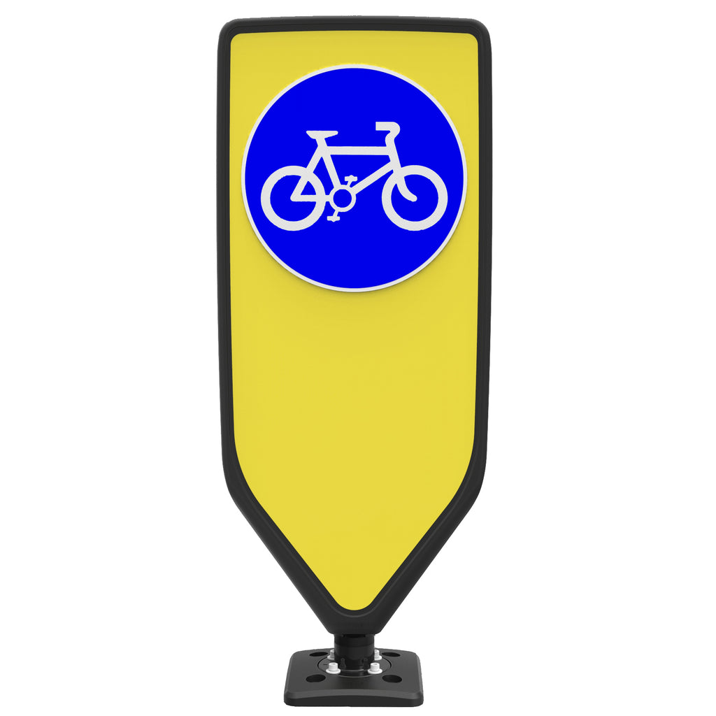 ST EVO-N Bollard Self Righting Reflective Traffic Bollard (Cycle Route (D955) / No Sticker)