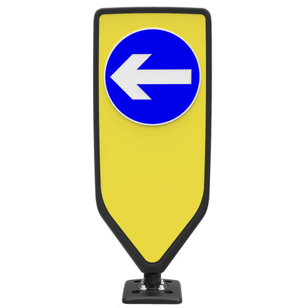 ST EVO-N Bollard Self Righting Reflective Traffic Bollard (Left (D606) / No Sticker)