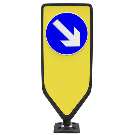 ST EVO-N Bollard Self Righting Reflective Traffic Bollard (Keep Right (D610) / No Sticker)