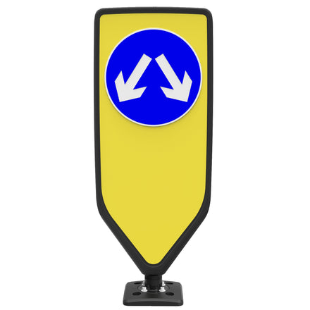 ST EVO-N Bollard Self Righting Reflective Traffic Bollard (Pass Either Side (D611) / No Sticker)