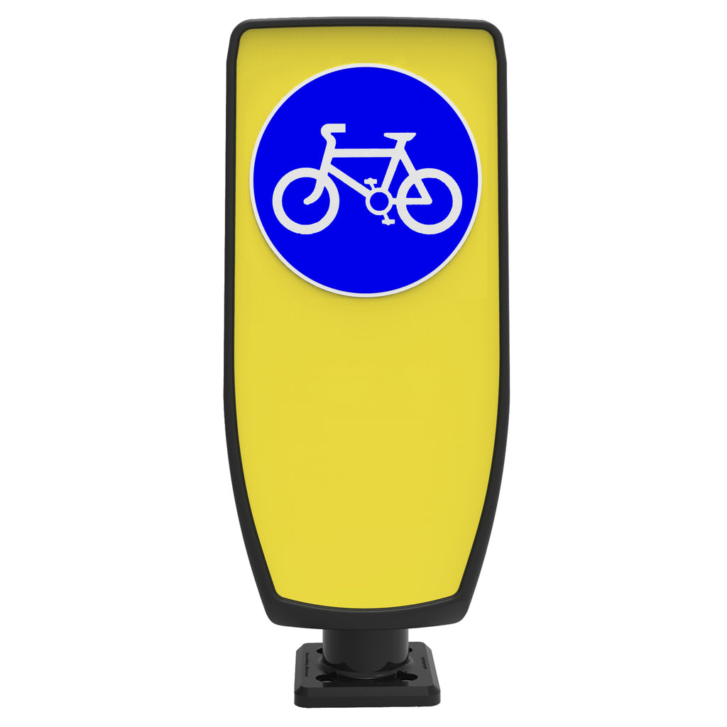 ST EVO-S Bollard Self Righting Solar Traffic Bollard (Cycle Route (D955) / No Sticker)