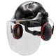 JSP EVO3 Machinery Helmet With Ear Defenders & C4-Max Visor (Black)