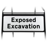 Exposed Excavation Supplementary Plate - Metal Sign