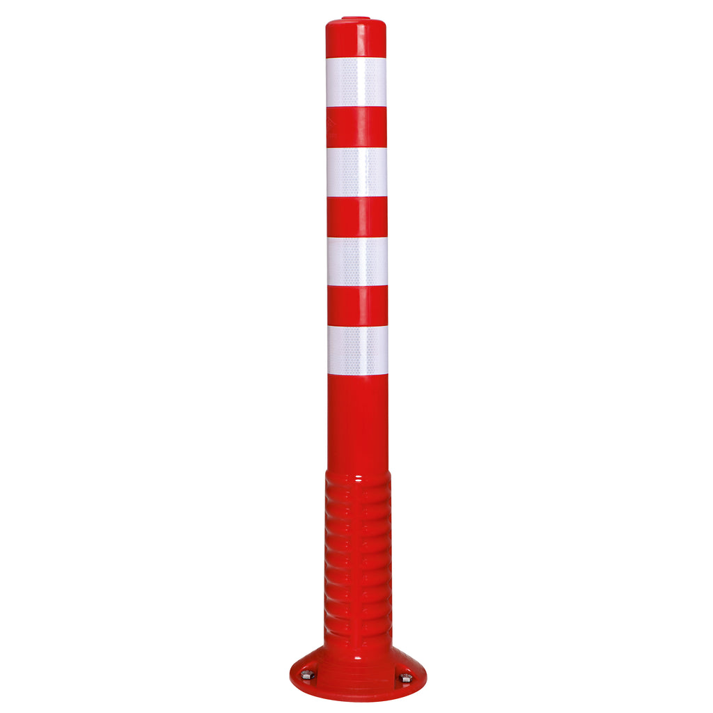 FlexBack Traffic Post Red & White (1000mm)