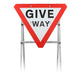 Give Way Quick Fit Sign Face Dia. 602 (Face Only)