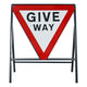 Give Way Sign - Zintec Metal Sign Face Dia 602 | 750mm