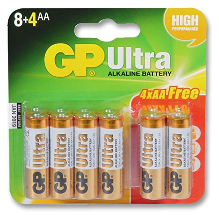 AA Alkaline Long Life Batteries For Safety Lights (12 Pack)