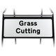 Grass Cutting Supplementary Plate - Metal Sign