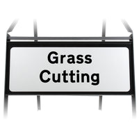 Grass Cutting Supplementary Plate - Metal Sign