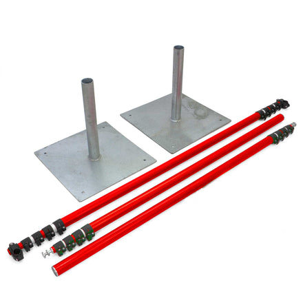 GS6 Telescopic Goalpost Height Restriction Cables Warning Kit (Steel Base + Telescopic Cross Bar)