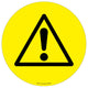 Warning Caution - Exclamation Mark Floor Sign - Self Adhesive