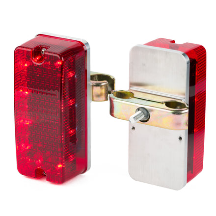 Battery Powered Hoarding Light Multiple Mounting Types (Red / Fence)