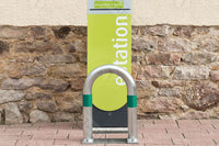 Small hoop protector infront of EV charging point