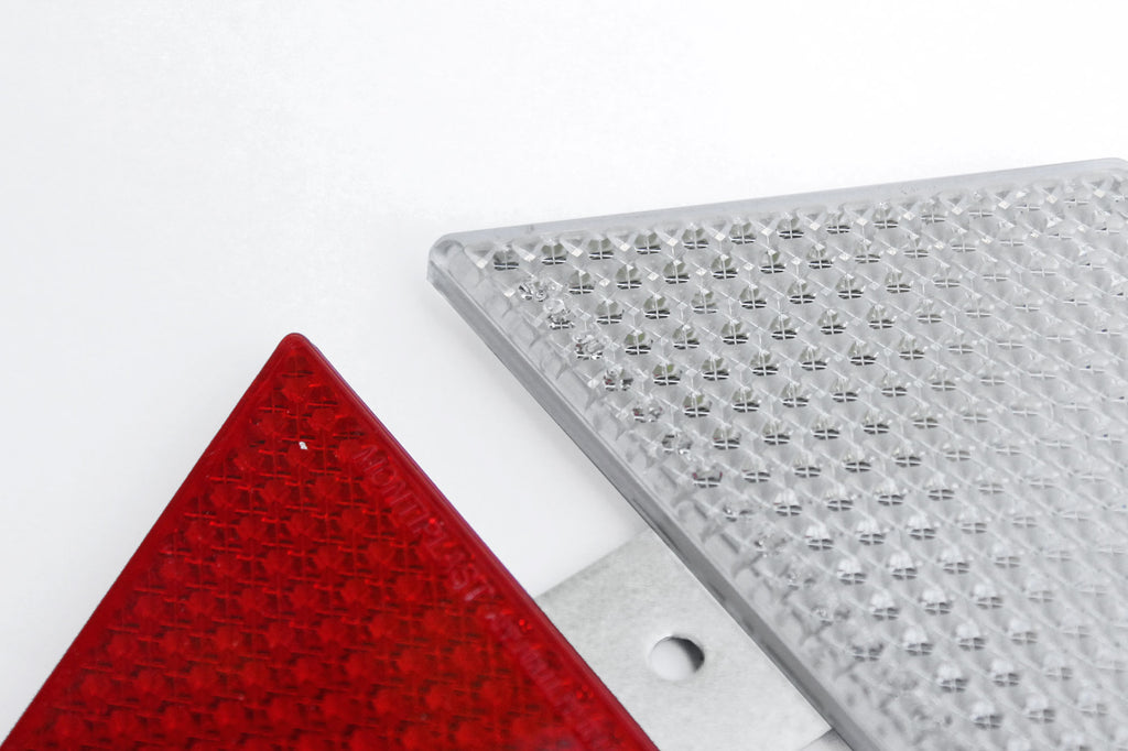 Armco Barrier Reflectors - Red & White