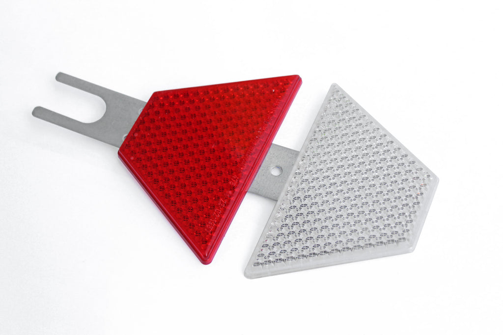 Armco Barrier Reflectors - Red & White