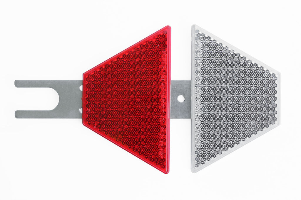 Armco Barrier Reflectors - Red & White