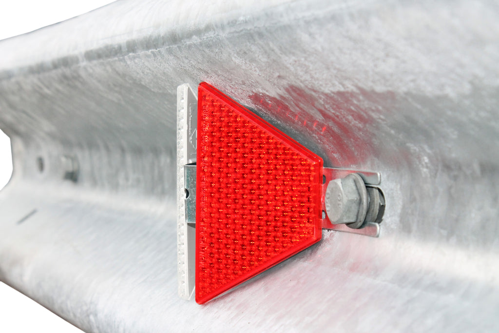 Armco Barrier Reflectors - Red & White