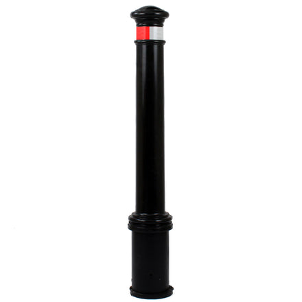 Manchester Heritage Fau-Cast Iron Bollards UltraThane 6000 (Root Fixing / Red & White Split)