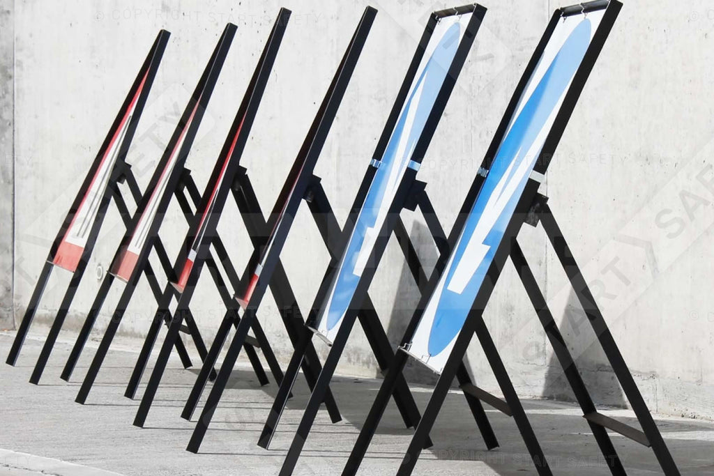 Metal Frame Road Works Sign Package