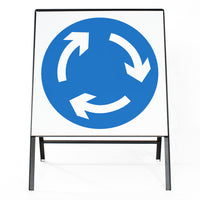 Mini Roundabout - Zintec Metal Sign Dia 611.1 Face | 750x750mm