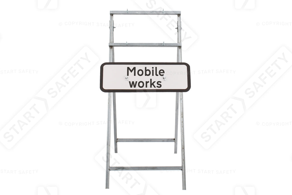 Mobile Works Sign Quick Fit  (face only) | Dia. 7001.1|  725x275mm