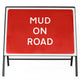 Mud on Road Sign - Zintec Metal Sign Face | 1050x750mm