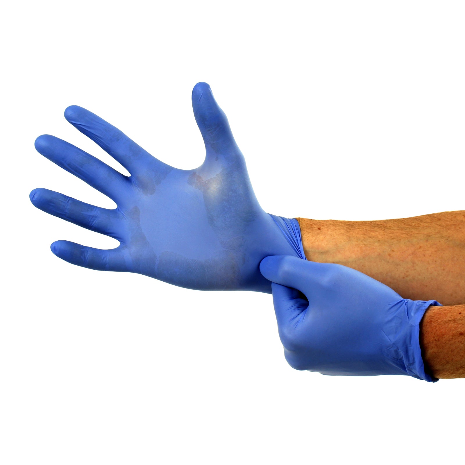 Shamrock Nitrile hot Blue Gloves Small Powder Free