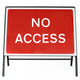 No Access Sign - Zintec Metal Sign Face | 1050x750mm