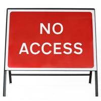 No Access Sign - Zintec Metal Sign Face | 1050x750mm