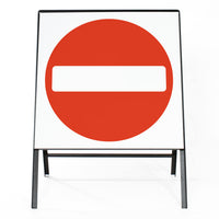 No Entry Sign - Zintec Metal Sign Dia 616 Face | 750x750mm