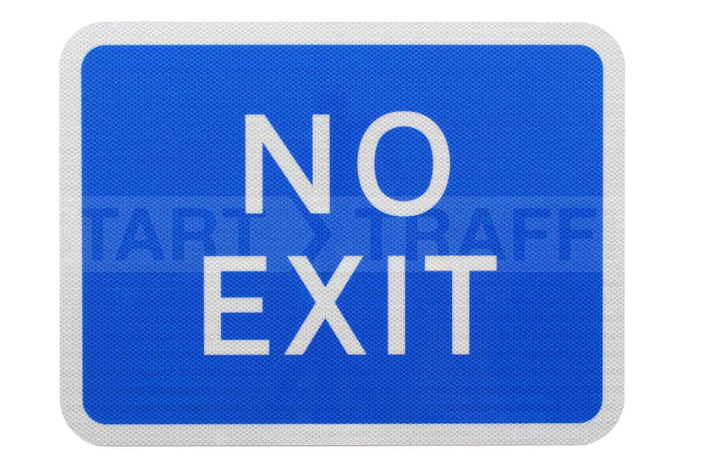 NO EXIT Sign DIA 835 Post Mounted Various Sizes R2/RA2