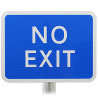 NO EXIT Sign DIA 835 Post Mounted Various Sizes R2/RA2