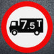 Goods Vehicles Prohibited Preformed Thermoplastic Road Marking