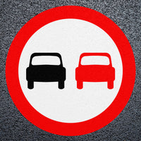 No Overtaking Preformed Thermoplastic Road Marking