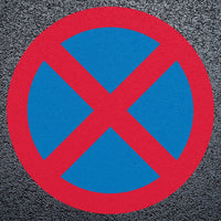 No Stopping Preformed Thermoplastic Road Marking