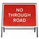 No Through Road Sign - Zintec Metal Sign Face | 1050x750mm