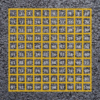 Outline Only Number Grid Playground Marking