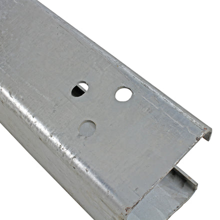 2.4m Open Box Beam Barrier Rail Galvanised Steel