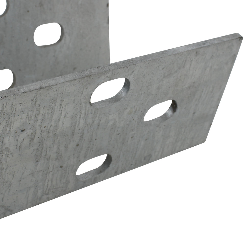 Rounded End Cap Open Box Beam Galvanised Steel