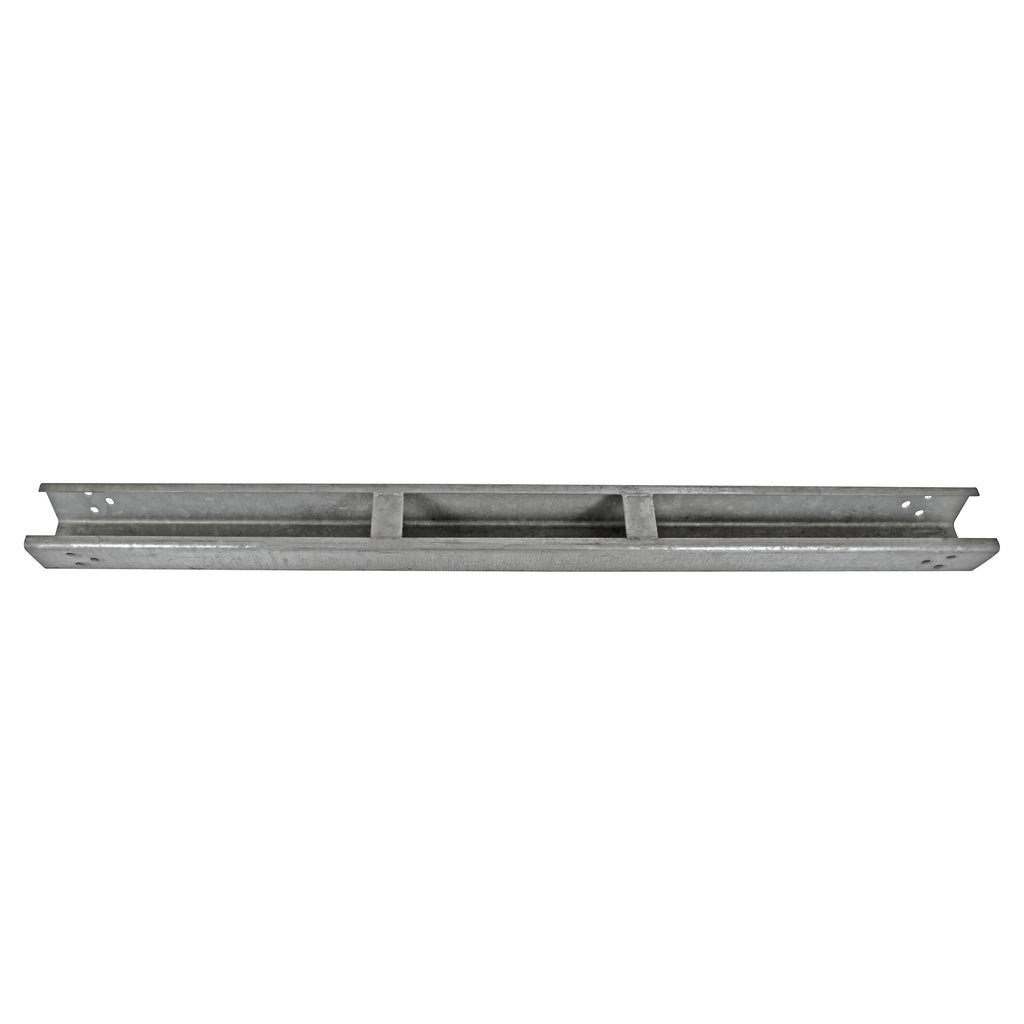 2.4m Open Box Beam Barrier Rail Galvanised Steel