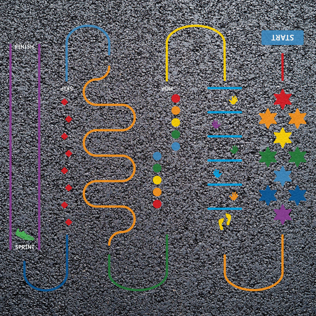 Obstacle Activity Course Playground Marking (7000mm x 4000mm ...