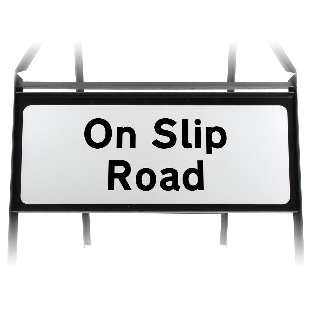 On Slip Road Supplementary Plate - Metal Sign