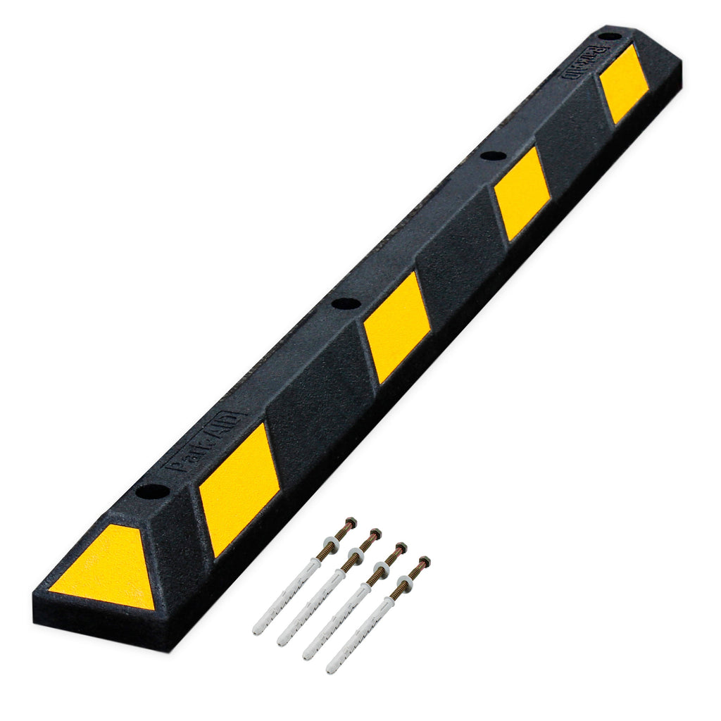 Park-aid 1200mm Rubber Wheel Stop With Fixings